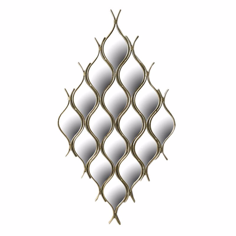 Inart Kathreptis Toixou Metallikos Xrusos 70X3X125 3-95-161-0044
