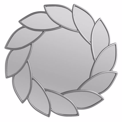 Inart Καθρέπτης Τοίχου PL Ασημί Δ48Χ3 3-95-413-0007