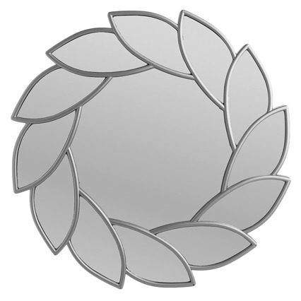 Inart Καθρέπτης Τοίχου PL Ασημί Δ48Χ3 3-95-413-0007