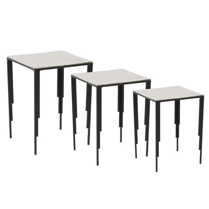 Inart Ζιγκόν Αλουμινίου Ασημί Μαύρο 31.5X31.5X43 (Μεγεθος: Small) 3-50-754-0007-S Inart Ziggon Alouminiou Asimi Mavro 31.5X31.5X43 (Megthos: Small) 3-50-754-0007-S