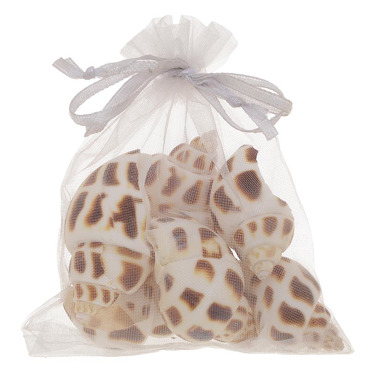 Inart Διακοσμητικά Κοχύλια σε Πουγκί 10.5X9.5X4.5 4-70-686-0004