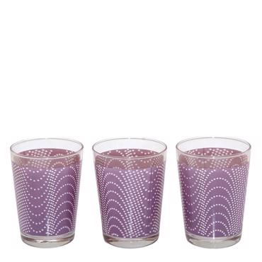 Dream Σετ των 3 Ποτήρι Κρασιού Μωβ 571729 Espiel