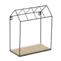 Inart Rafiera Toixou Metalliki Xulini Mavri Natural 25X13X30 6-50-299-0004