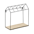 Inart Rafiera Toixou Metalliki Xulini Mavri Natural 30X13X30 6-50-299-0005