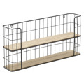Inart Rafiera Toixou Metalliki Xulini Mavri Natural 66X14X23 6-50-299-0008