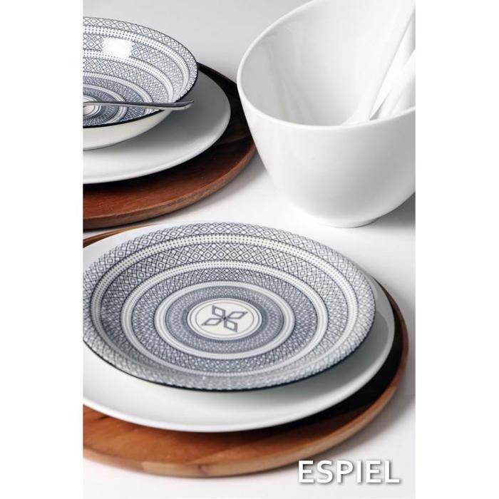 Lefki Salatiera & Set Koutales ton 2 Temaxion 20X20X17ek WEM102 Espiel