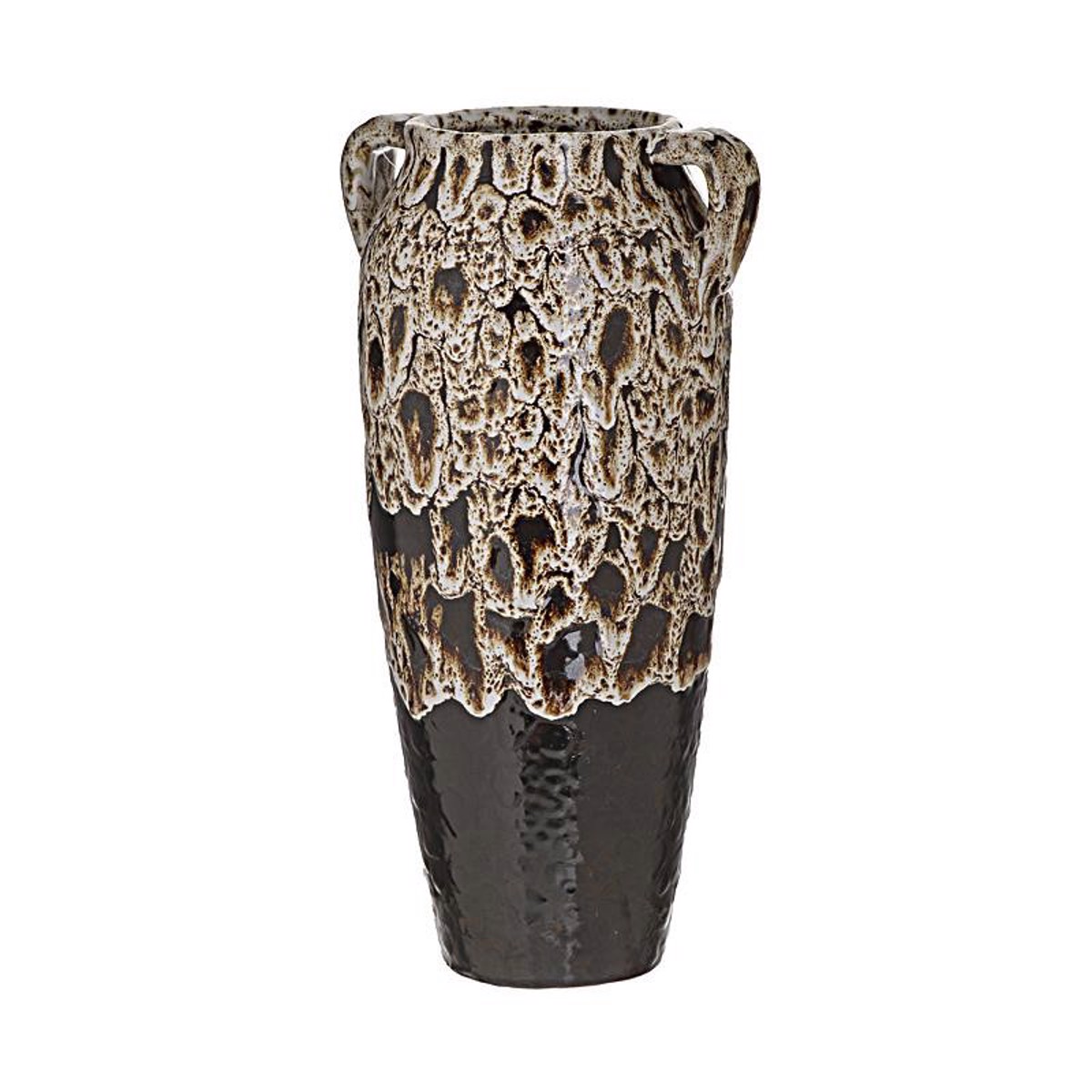Inart Amforeas Keramikos Ekrou Mavros D14X34 3-70-685-0163