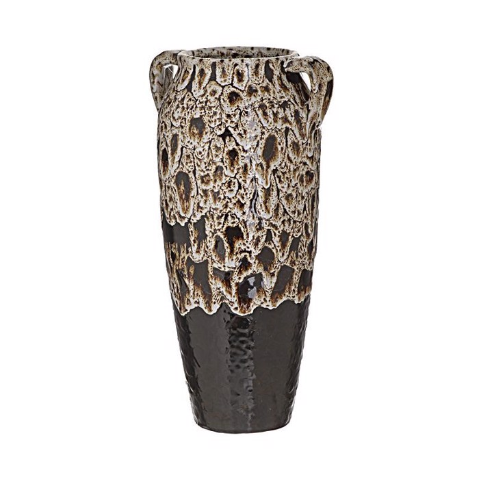 Inart Amforeas Keramikos Ekrou Mavros D14X34 3-70-685-0163
