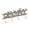 Inart Kremastra Family Xulini Metalliki Kafe Ggri 62X5X25 3-70-667-0018
