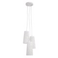 Inart Fotistiko Orofis 3foto Metalliko Lefko E27 24X24X106 3-10-774-0028