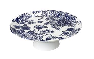 Πιατέλα με Πόδι Μπλε Λουλούδια 33εκ RPN204K1 Espiel