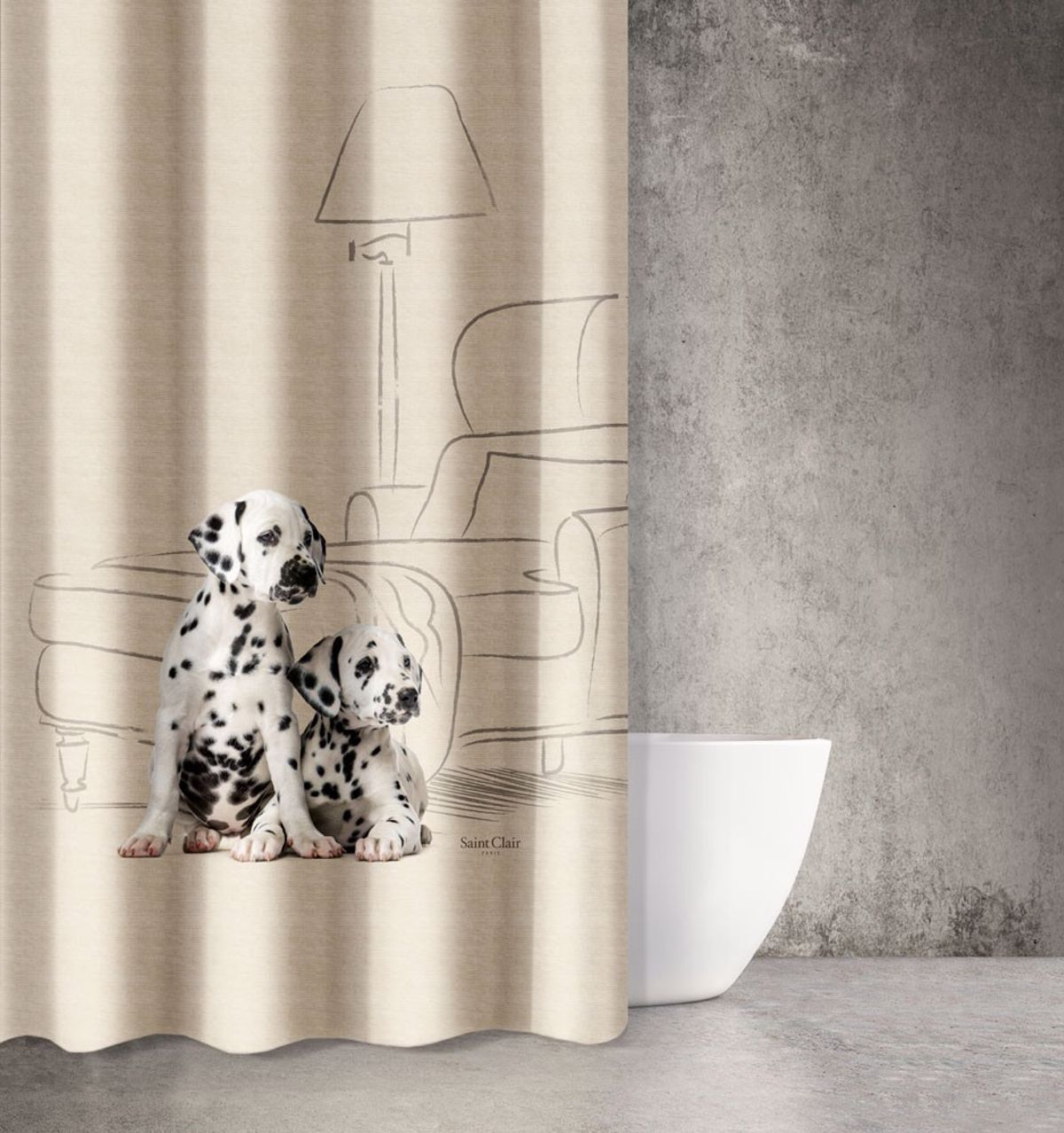 Kourtina Baniou 180X200 Saint Clair Animals Des 202