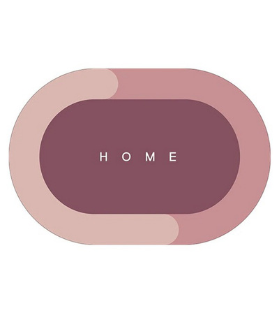 Βιοκαρπέτ Home Αντιολισθητικό Πατάκι Μπάνιου Οβάλ Easy Mat Light Pink 60x90cm