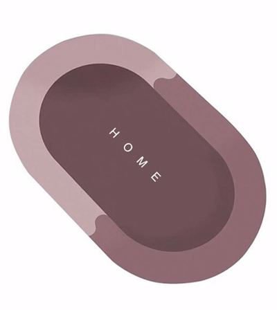 Βιοκαρπέτ Home Αντιολισθητικό Πατάκι Μπάνιου Οβάλ Easy Mat Light Purple 60x90cm