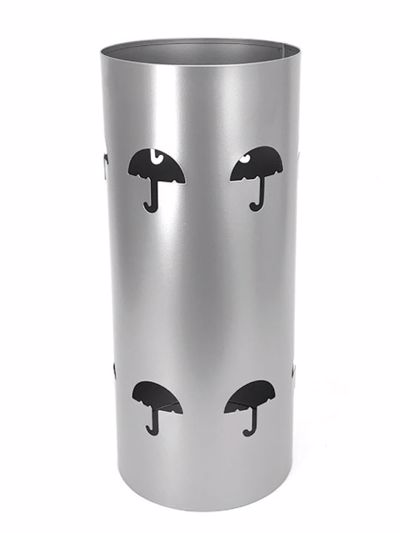 Import Hellas Ομπρελοθήκη Μεταλλική Φ19x44cm Νίκελ Ματ 57