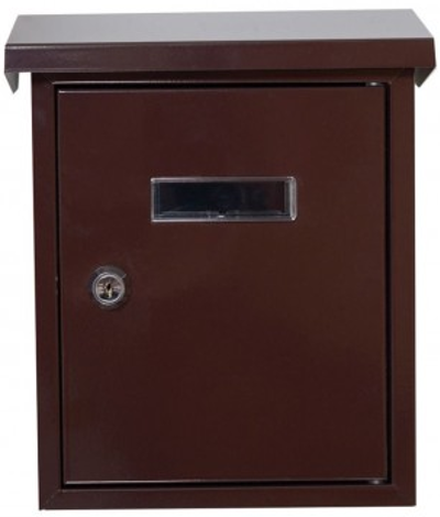 Import Hellas Γραμματοκιβώτιο Μεταλλικό Καφέ 19x6x25.5cm TX-082 BROWN
