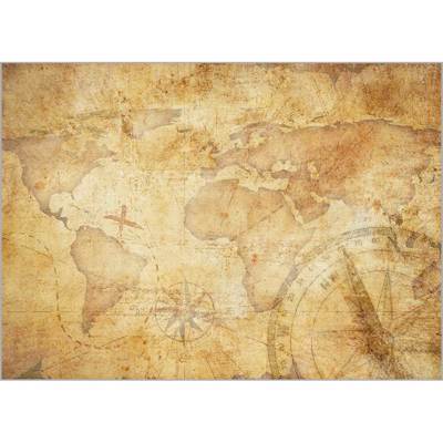 Ρόλερ με Ψηφιακή Εκτύπωση 'Vintage Map' Α0904