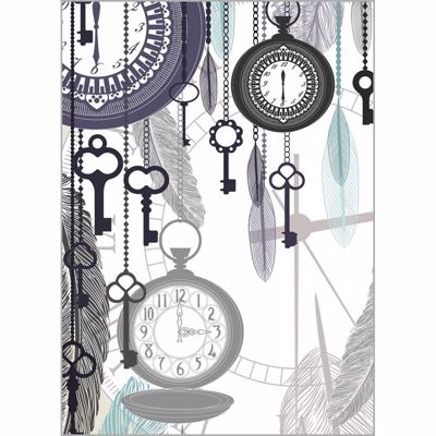 Ρόλερ με Ψηφιακή Εκτύπωση 'Clocks' Α1303