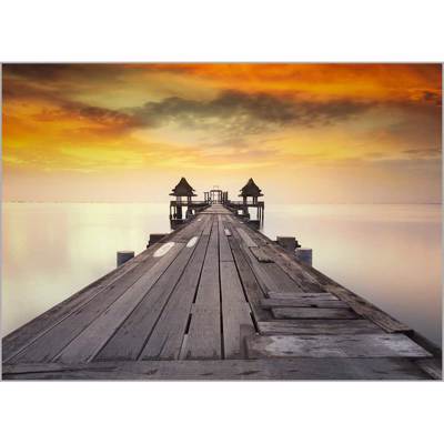 Ρόλερ με Ψηφιακή Εκτύπωση 'Wooden Bridge' Α1313