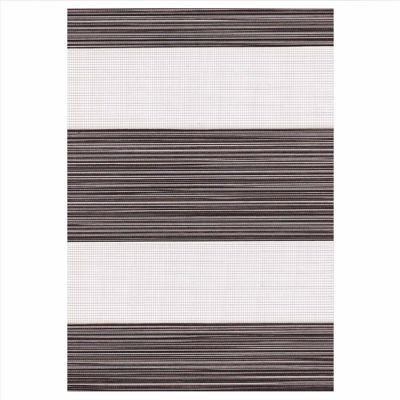 ZS306 Double Ρόλερ Ρυθμιζόμενης Σκίασης 'Zebra' Διχρωμία Μπεζ/Καφέ