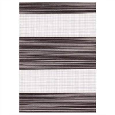 ZS306 Double Ρόλερ Ρυθμιζόμενης Σκίασης 'Zebra' Διχρωμία Μπεζ/Καφέ