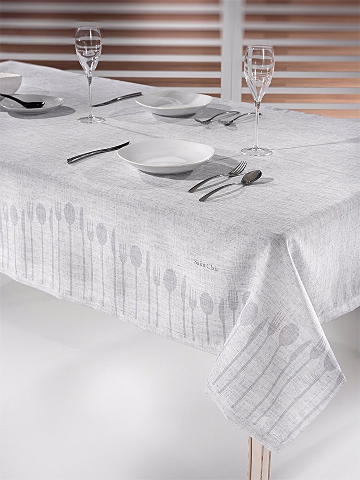 Saint Clair Trapezomantilo Asimi Adiabroxo Alekiasto 145X180 1007 Silver