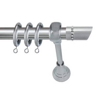 Κουρτινόξυλο φ25 inox Σύμη strass