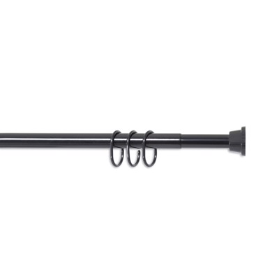Grekon Βραχίονας Μπάνιου 1211 Πτυσσόμενος 75-125cm Μαύρος Φ25