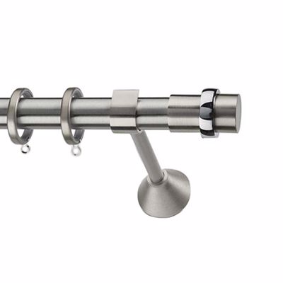 Κουρτινόξυλο Φ25 Inox Θήρα