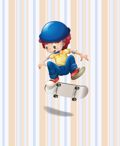 ROLER ME PsIFIAKI EKTuPOSI 'AGRI ME SKATEBOARD' E151