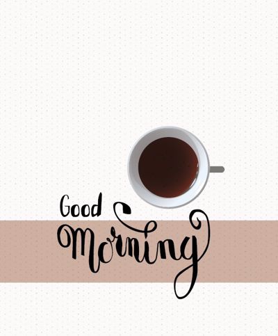Ρόλερ με Ψηφιακή Εκτύπωση ''Good Morning With Coffee'' E306