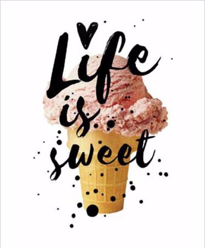 Ρόλερ με Ψηφιακή Εκτύπωση 'Life Is Sweet' E580