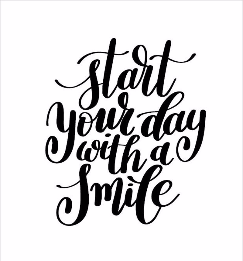Roler me Psifiaki Ektuposi 'Start Your Day With A Smile' E585