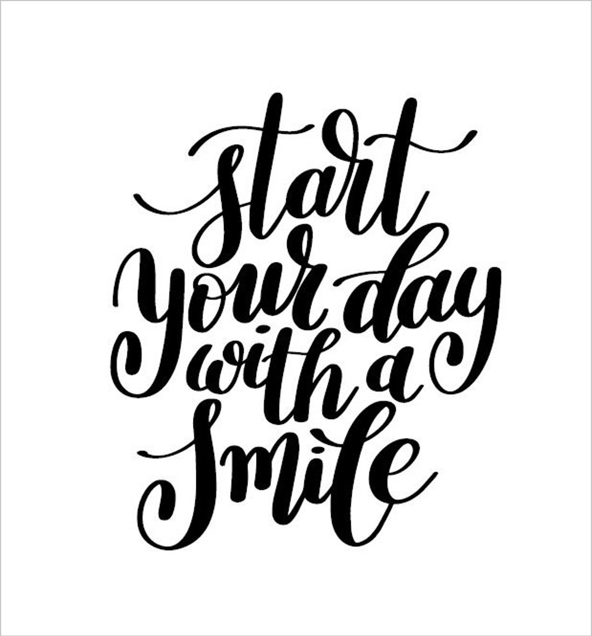 Roler me Psifiaki Ektuposi 'Start Your Day With A Smile' E585