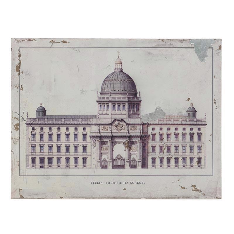 Inart Pinakas Xulinos Printed Berlin Konigliches Schloss 80X60 3-90-271-0005