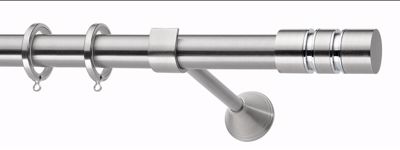 Κουρτινόξυλο φ25 inox gabriela
