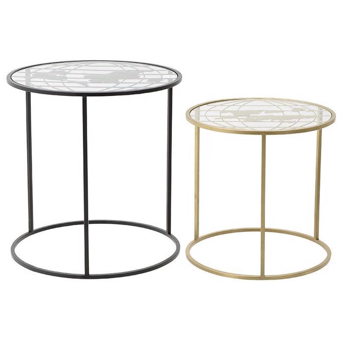 Trapezaki Saloniou Metalliko/Gyalino Mavro F60X60ek (Megthos: Large)