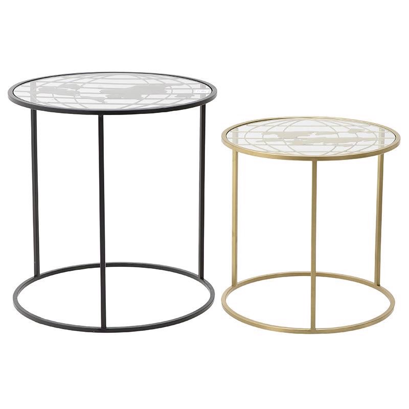 Trapezaki Saloniou Metalliko/Gyalino Mavro F60X60ek (Megthos: Large)