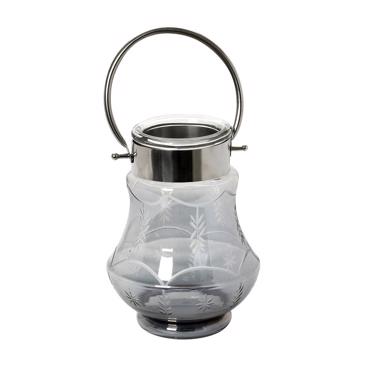 Φανάρι Γυάλινο Γκρι 18Χ24εκ DAR107 Espiel