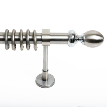 Κουρτινόξυλο Φ25 Inox spy.Egg