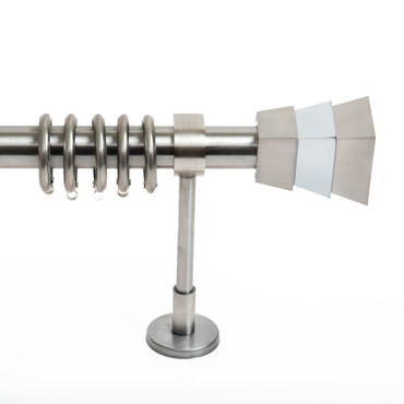 Κουρτινόξυλο Φ25 Inox spy.Piramida