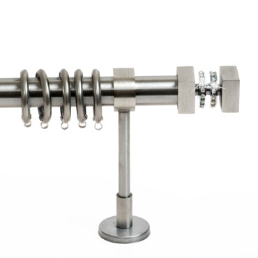 Κουρτινόξυλο Φ25 Inox Naxos Strass