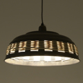 Inart Fotistiko Orofis Metalliko Xulino Mavro Ekrou E27 38X38X20 3-10-042-0002