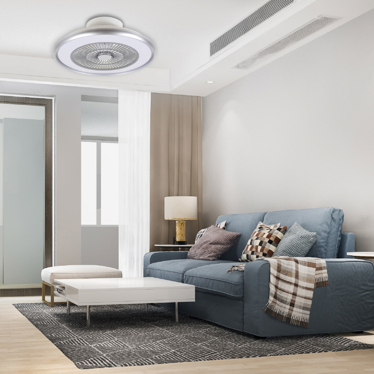 InLight Donner 36W 3CCT Anemistiras Orofis me LED Fotismo se Asimi Xroma (101000150)