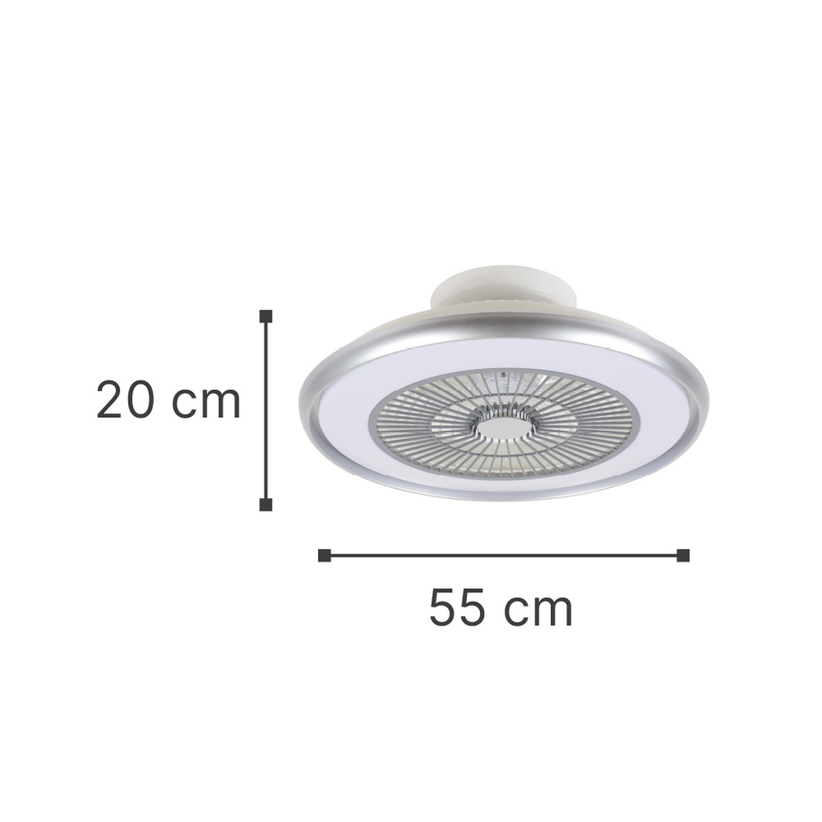 InLight Donner 36W 3CCT Anemistiras Orofis me LED Fotismo se Asimi Xroma (101000150)