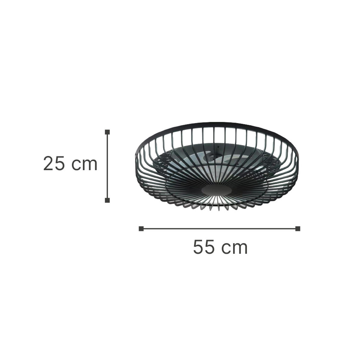 InLight Waterton 72W 3CCT LED Anemistiras Orofis se Lefko Xroma (101000610)