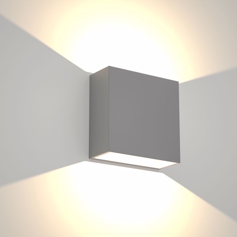 ItLighting Aplika Toixou Up-Down 'Yellowstone' Ggri LED 4W me Ruthmizomeni Desmi 12x12cm 80200931