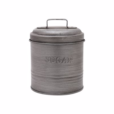 Estia Δοχείο Ζάχαρης Μεταλλικό Φ11x14cm με Αεροστεγές Καπάκι 01-13318