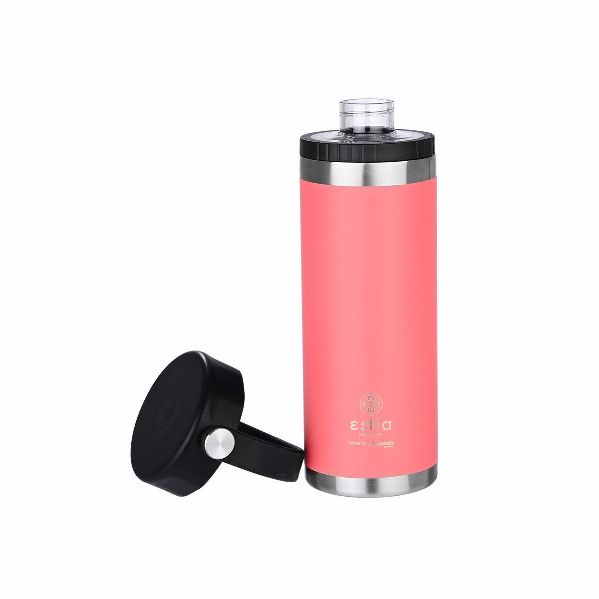 ESTIA Thermos Inox Travel Chug Save the Aegean 500ml Fuson Coral 01-17729