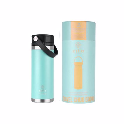 ESTIA Θερμός Inox Travel Chug Save the Aegean 500ml Bermuda Green 01-17750
